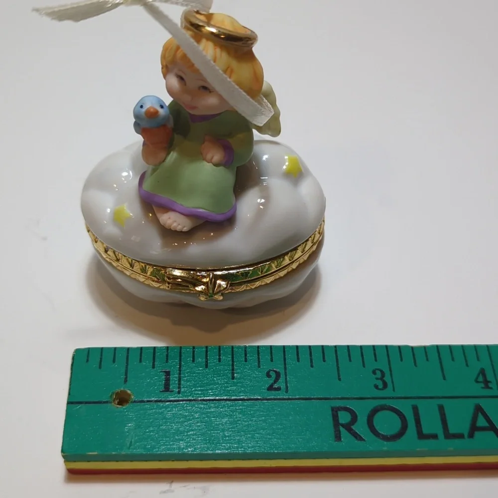 Hallmark Trinket Box Angel Ornament 1999 Little Cloud Keeper